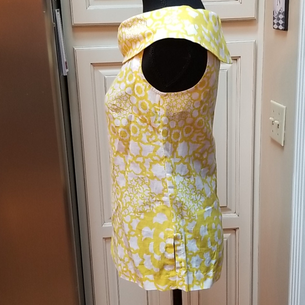 Trina Turk Los Angeles Sleeveless Metallic/Yellow - Picture 4 of 15